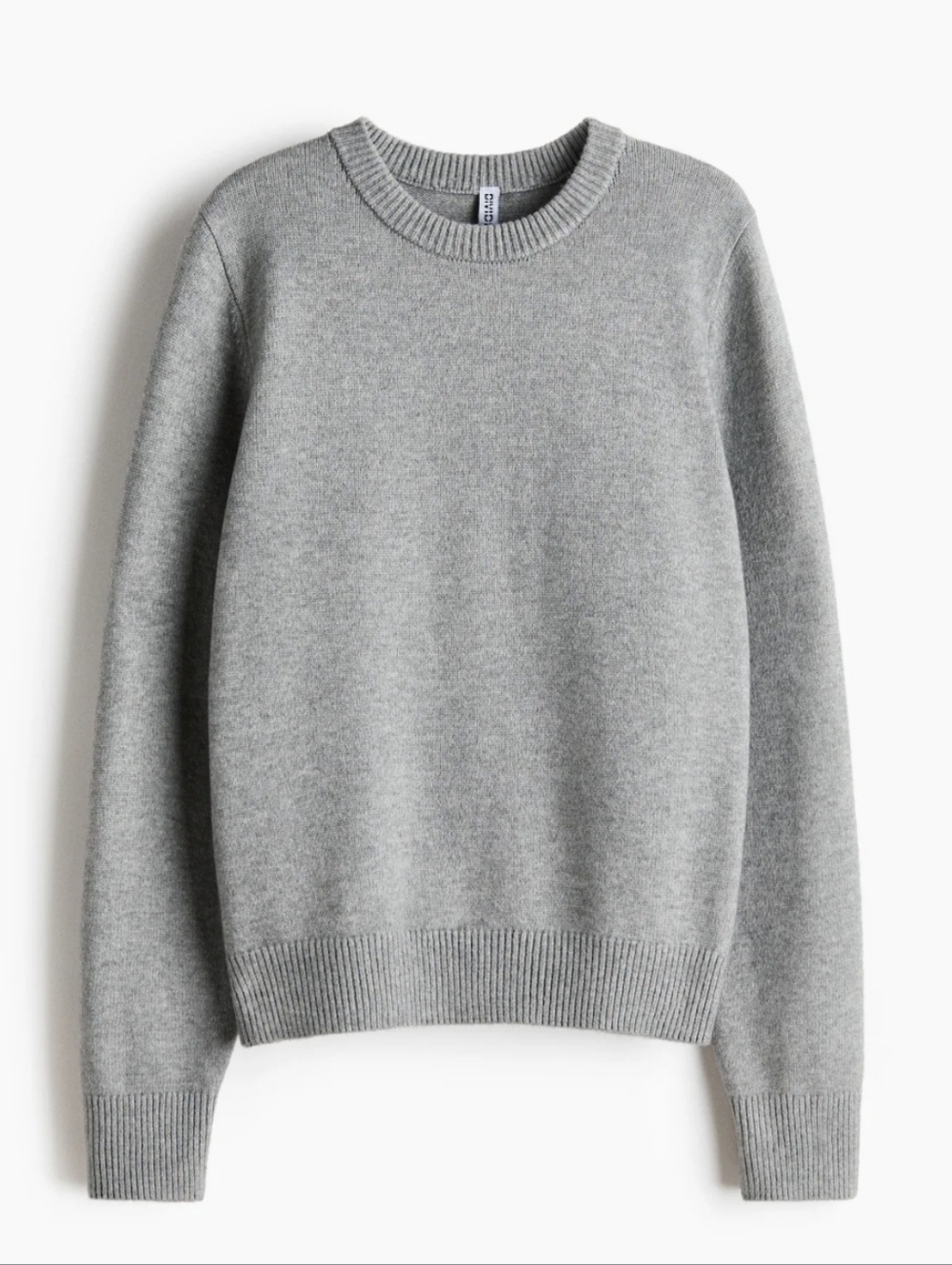 Classic Women's Crewneck Sweater - Gray